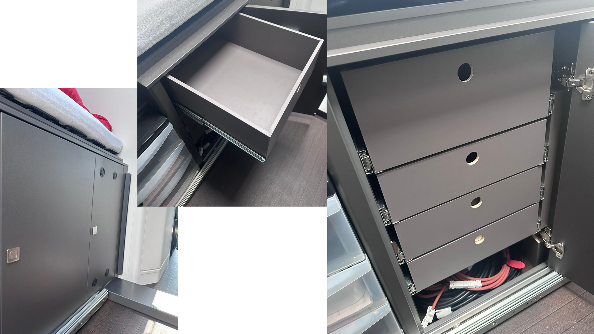 GC600, GC680, GrandCalifornia, Stauraum GC, Schubladen, Camper, MNC, MyNewCamper, Schubladen1